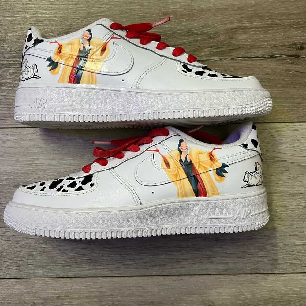 Cruella de Vil - Disney Custom Nike shoes available to order in all sizes
